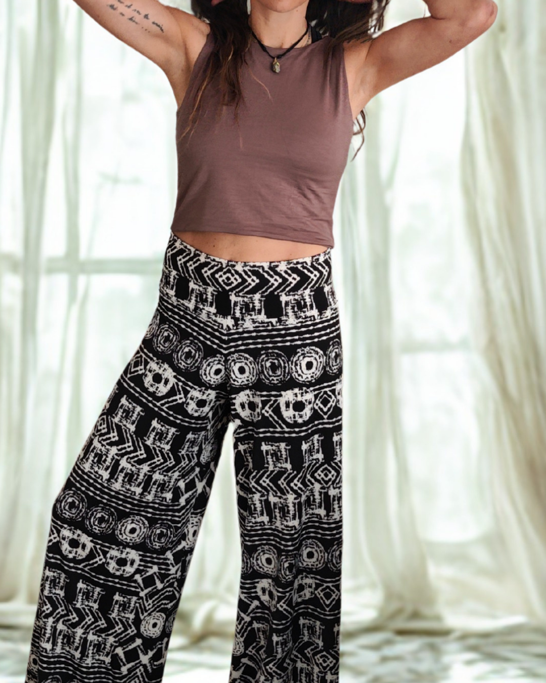 Polera sin mangas malva tierra (Modal)